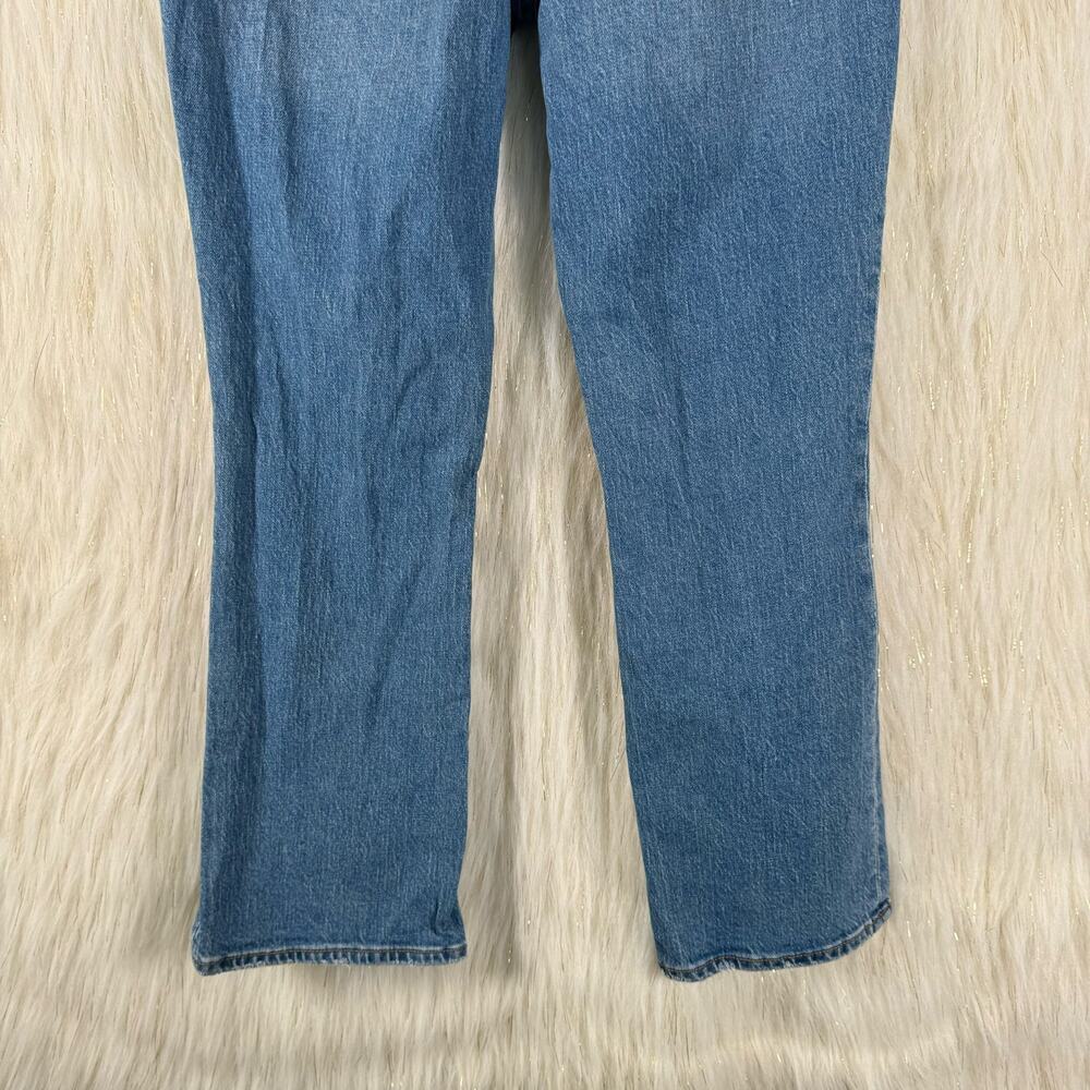 J. Crew Womens Mid Rise Flare Crop Jeans Distressed Med Wash BO748 SP23 27 - Picture 6 of 11